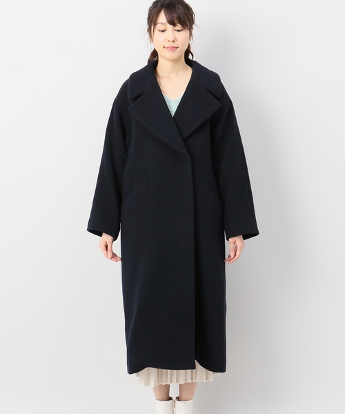 JOINT WORKS(ジョイントワークス)の「ダブルモッサBIGカラーコート◆(チェスターコート・レディース・ネイビー/カーキ・FREE)」の16枚目の写真