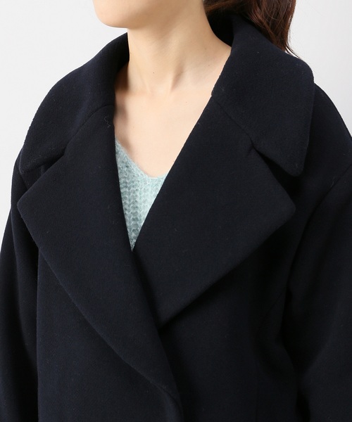 JOINT WORKS(ジョイントワークス)の「ダブルモッサBIGカラーコート◆(チェスターコート・レディース・ネイビー/カーキ・FREE)」の13枚目の写真