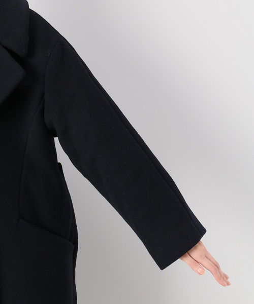 JOINT WORKS(ジョイントワークス)の「ダブルモッサBIGカラーコート◆(チェスターコート・レディース・ネイビー/カーキ・FREE)」の12枚目の写真