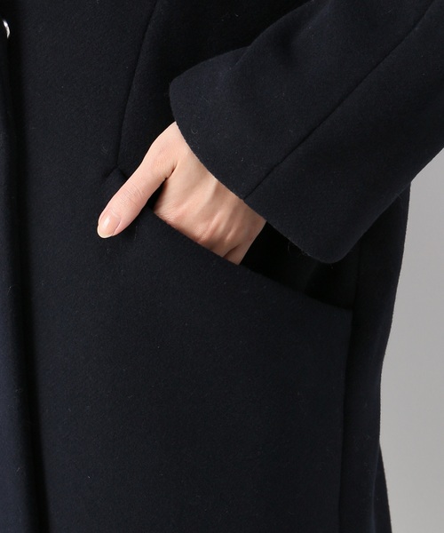 JOINT WORKS(ジョイントワークス)の「ダブルモッサBIGカラーコート◆(チェスターコート・レディース・ネイビー/カーキ・FREE)」の10枚目の写真