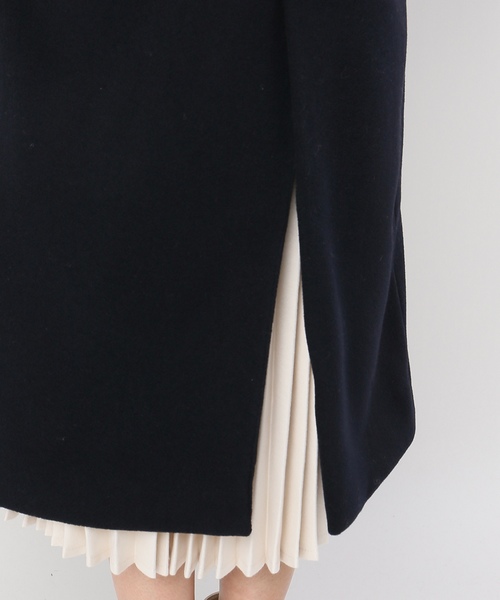 JOINT WORKS(ジョイントワークス)の「ダブルモッサBIGカラーコート◆(チェスターコート・レディース・ネイビー/カーキ・FREE)」の5枚目の写真