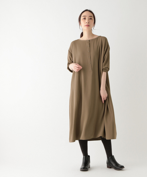 Studio Clip スタディオクリップ の 2wayバックヘンリーネックワンピース ワンピース Wear