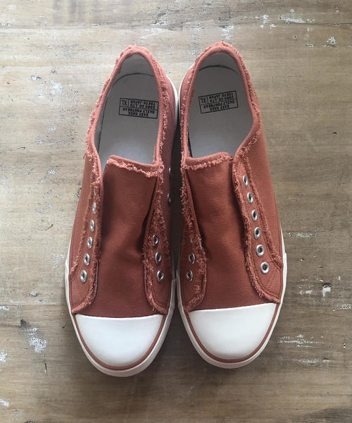 coen（コーエン）の「【ムック本掲載・3/1ヒルナンデス！放映】キャンバススリッポン（スニーカー）（スニーカー・レディース・ネイビー/ホワイト/ライラック/ベージュ/ブラック/グレー/オレンジ/ナチュラル/ブラウン・X-SMALL/X-LARGE/SMALL/MEDIUM/LARGE）」の18枚目の写真