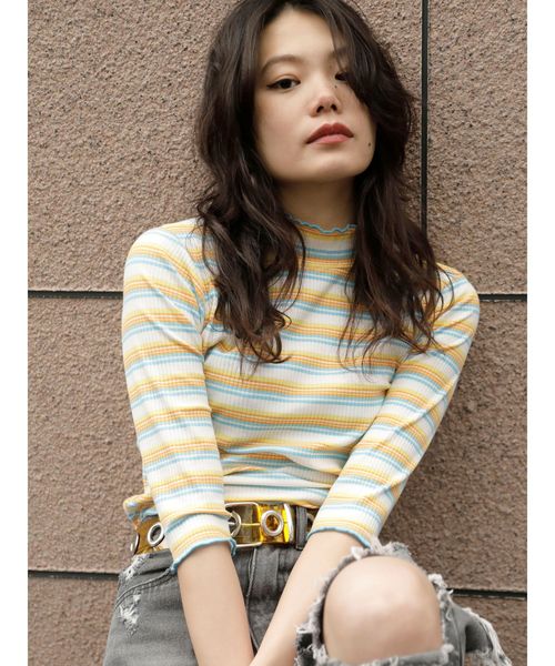 jouetie（ジュエティ）の「ビッグハトメベルト（ベルト・レディース・ブラック/オレンジ/クリア・FREE）」の8枚目の写真