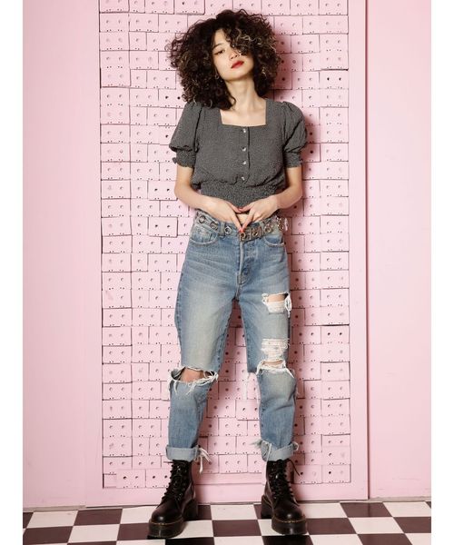 jouetie（ジュエティ）の「ビッグハトメベルト（ベルト・レディース・ブラック/オレンジ/クリア・FREE）」の19枚目の写真