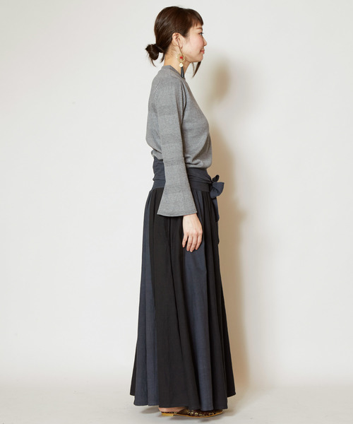 チャイハネ（チャイハネ）の「【チャイハネ】カラーリボンスカート（スカート・レディース・カーキ/オレンジ/ブラック・FREE）」の17枚目の写真