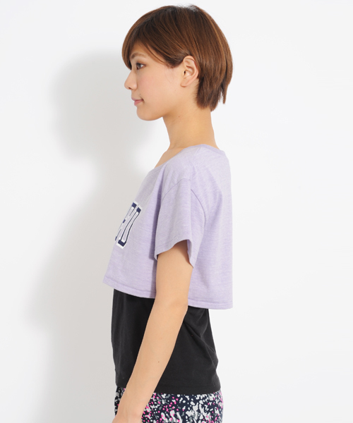 MILKFED.（ミルクフェド）の「CROPPED S/S TEE MILKFED（Tシャツ/カットソー・レディース・ホワイト/アッシュグレー/ライトパープル・MEDIUM/SMALL）」の5枚目の写真