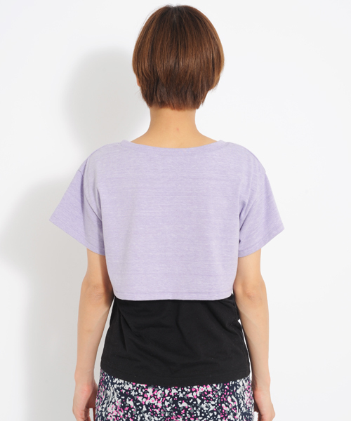 MILKFED.（ミルクフェド）の「CROPPED S/S TEE MILKFED（Tシャツ/カットソー・レディース・ホワイト/アッシュグレー/ライトパープル・MEDIUM/SMALL）」の6枚目の写真