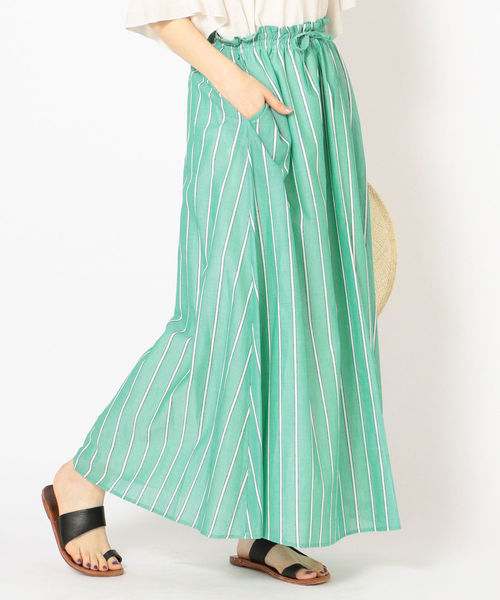 SHIPS（シップス）の「コットンシルクストライプスカート◇（スカート・レディース・ブラック/グリーン/ブルー・ONE SIZE）」の19枚目の写真