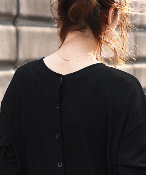 reca(レカ)の「3way ボタンロングワンピース(ワンピース・レディース・オフホワイト/ブラック/グレー/ブラウン・FREE)」の5枚目の写真