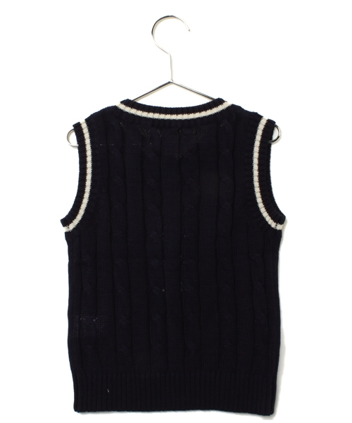 URBAN RESEARCH DOORS KIDS（アーバン リサーチ ドアーズ キッズ　）の「FORK&SPOON エミリコットーニチルデンニット（ニット/セーター・キッズ・チャコール/ネイビー・105/120/90）」の4枚目の写真