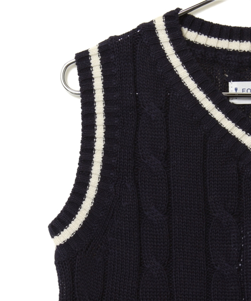 URBAN RESEARCH DOORS KIDS（アーバン リサーチ ドアーズ キッズ　）の「FORK&SPOON エミリコットーニチルデンニット（ニット/セーター・キッズ・チャコール/ネイビー・105/120/90）」の6枚目の写真