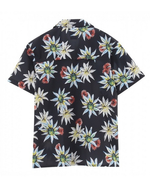 Quiksilver（クイックシルバー）の「RAPID DEVILS TEA SHI/クイックシルバー シャツ 半袖 開襟 オープンカラー ストレッチ（シャツ/ブラウス・メンズ・ブルー/ブラック/ベージュ・LARGE/MEDIUM/SMALL/X-LARGE）」の4枚目の写真
