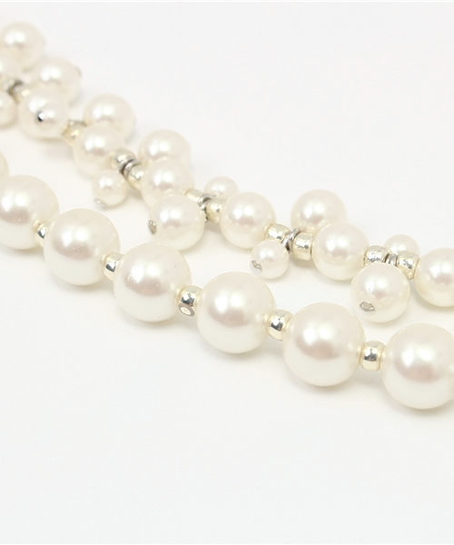 LAUTREAMONT（ロートレアモン）の「3WAY パールネックレス（ネックレス・レディース・ホワイト×ゴールド/オフホワイト・FREE/9号）」の9枚目の写真