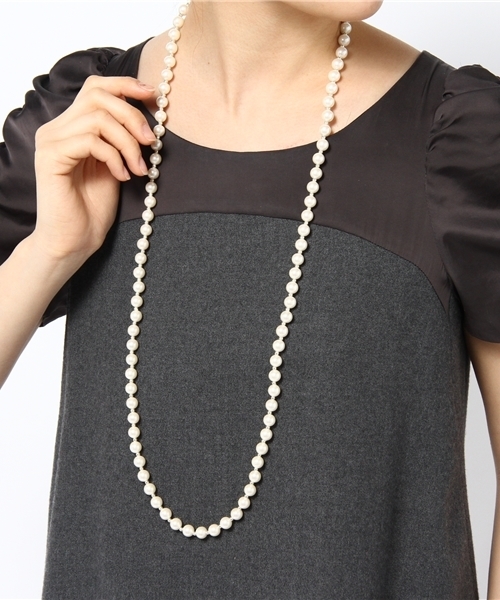 LAUTREAMONT（ロートレアモン）の「3WAY パールネックレス（ネックレス・レディース・ホワイト×ゴールド/オフホワイト・FREE/9号）」の7枚目の写真