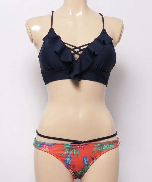 EMODA（エモダ）の「水着 EMODA BUS 335020（水着・レディース・ブラック/ネイビー/オレンジ/ブラック×ブルー・9号）」の4枚目の写真