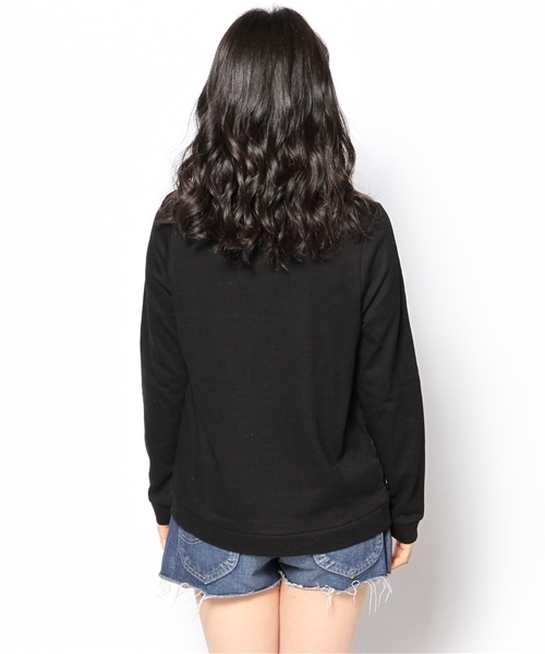 DISCOAT(ディスコート)の「【Discoat】裏毛前刺繍レースプルオーバー(Tシャツ/カットソー・レディース・グレー/ネイビー/オフホワイト・フリ-)」の6枚目の写真