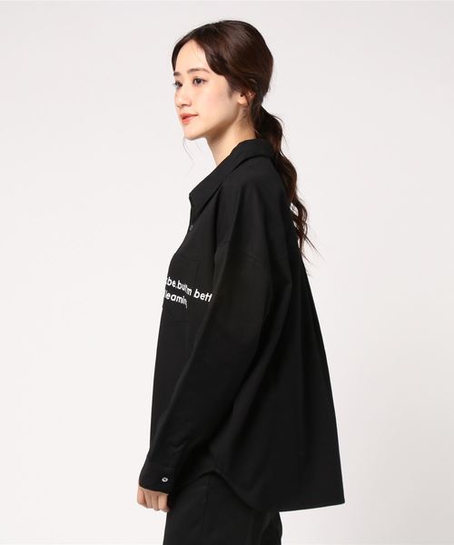 ENVYM（アンビー）の「ＢＩＧシルエットＳＨ（シャツ/ブラウス・レディース・ホワイト/ブラック・FREE）」の3枚目の写真