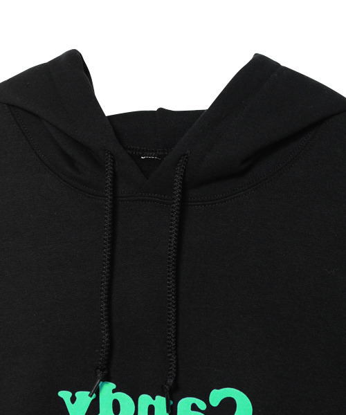 Candy Stripper（キャンディストリッパー）の「CANDY LOGO HOODIE（パーカー・レディース・ブラック/オフホワイト/ヘザーグレー・2）」の11枚目の写真