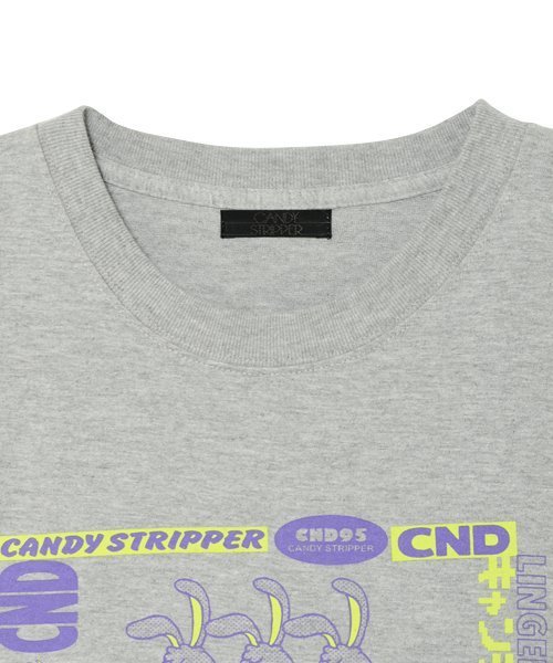 Candy Stripper(キャンディストリッパー)の「CND & BUNNYS L/S Tシャツ(Tシャツ/カットソー・レディース・グレー/オフホワイト/ピンク・2)」の5枚目の写真