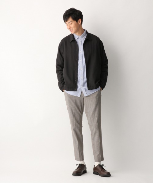 GLOBAL WORK(グローバルワーク)の「ライトウェイトWARMコーチジャケット/856563(その他アウター・メンズ・ブラック/チャコールグレー・MEDIUM/LARGE)」の4枚目の写真