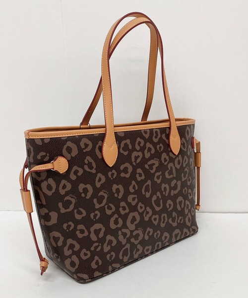 ヒョウ柄 トートバッグ 小トート トートバッグ Nina Mew ニーナミュウ のファッション