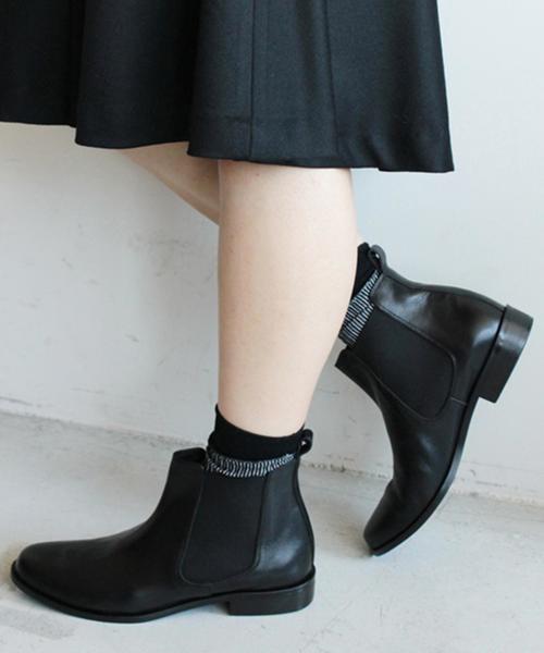 BEAUTY&YOUTH UNITED ARROWS（ビューティーアンドユースユナイテッドアローズ）の「BYBC ∵レザーサイドゴアブーツ◆（ブーツ・レディース・ブラック/オリーブ/ベージュ・38/36/37/35/39）」の22枚目の写真