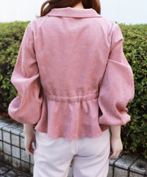 PairPair(ペアペア)の「開襟サイドリボンフリルブラウス(シャツ/ブラウス・レディース・ライトグリーン/スモークピンク/ライトベージュ・FREE)」の18枚目の写真