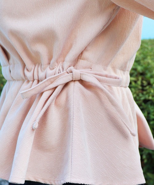 PairPair(ペアペア)の「開襟サイドリボンフリルブラウス(シャツ/ブラウス・レディース・ライトグリーン/スモークピンク/ライトベージュ・FREE)」の20枚目の写真