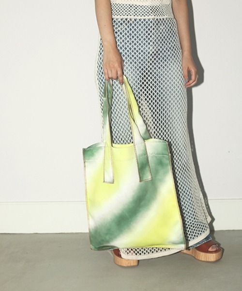 Casselini（キャセリーニ）の「Casselini（キャセリーニ）タイダイプリントエコバッグ（トートバッグ・レディース・ピンク/その他/イエロー/パープル・FREE）」の3枚目の写真