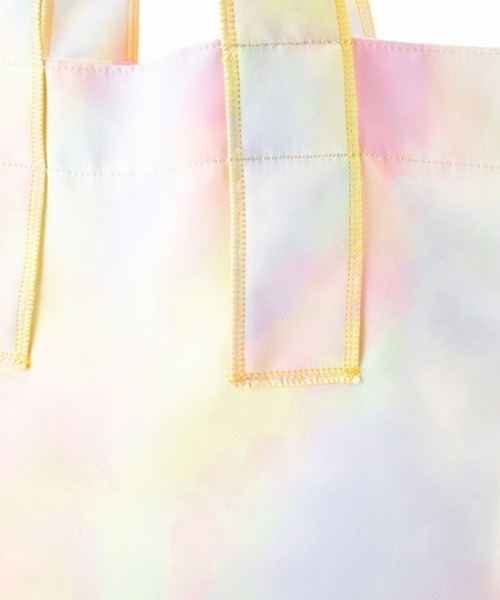 Casselini（キャセリーニ）の「Casselini（キャセリーニ）タイダイプリントエコバッグ（トートバッグ・レディース・ピンク/その他/イエロー/パープル・FREE）」の7枚目の写真