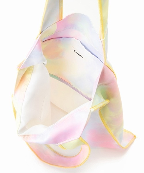 Casselini（キャセリーニ）の「Casselini（キャセリーニ）タイダイプリントエコバッグ（トートバッグ・レディース・ピンク/その他/イエロー/パープル・FREE）」の9枚目の写真