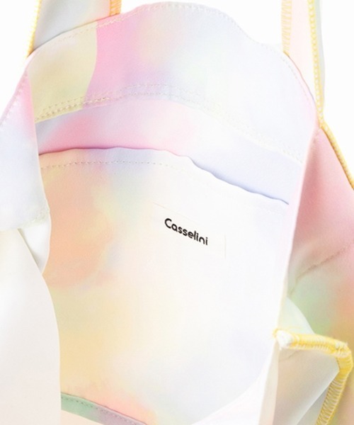 Casselini（キャセリーニ）の「Casselini（キャセリーニ）タイダイプリントエコバッグ（トートバッグ・レディース・ピンク/その他/イエロー/パープル・FREE）」の10枚目の写真