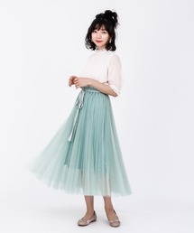 axes femme POETIQUE | パールデザインチュールＳＫ(スカート)