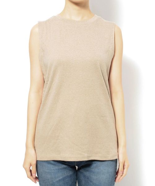 Ungrid（アングリッド）の「オーガニックコットンタンクトップ（タンクトップ・レディース・ブラック/パープル/モカ/オフホワイト・FREE）」の16枚目の写真