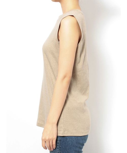 Ungrid（アングリッド）の「オーガニックコットンタンクトップ（タンクトップ・レディース・ブラック/パープル/モカ/オフホワイト・FREE）」の7枚目の写真