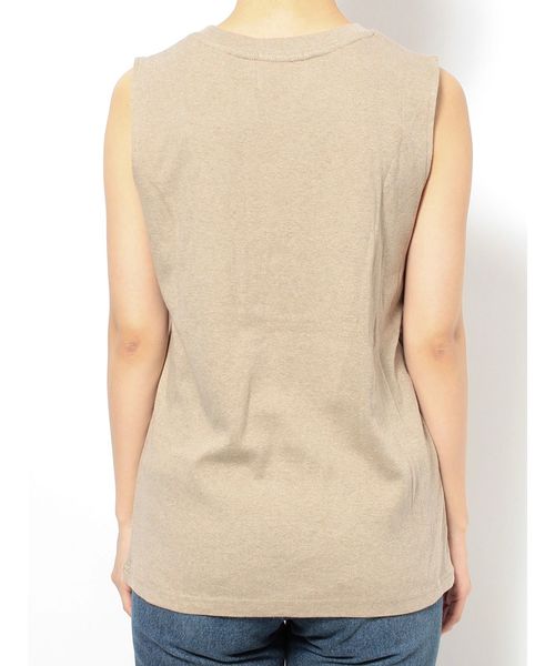 Ungrid（アングリッド）の「オーガニックコットンタンクトップ（タンクトップ・レディース・ブラック/パープル/モカ/オフホワイト・FREE）」の8枚目の写真