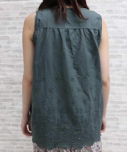 ap retro(アプレトロ)の「カットワーク刺繍ブラウス【ZOZO限定アイテム】(シャツ/ブラウス・レディース・ブラック/グレー/ピンク/アイボリー/グリーン・FREE)」の13枚目の写真