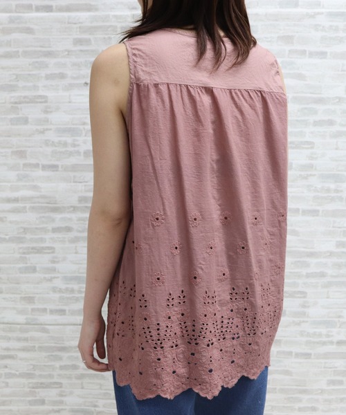 ap retro(アプレトロ)の「カットワーク刺繍ブラウス【ZOZO限定アイテム】(シャツ/ブラウス・レディース・ブラック/グレー/ピンク/アイボリー/グリーン・FREE)」の15枚目の写真