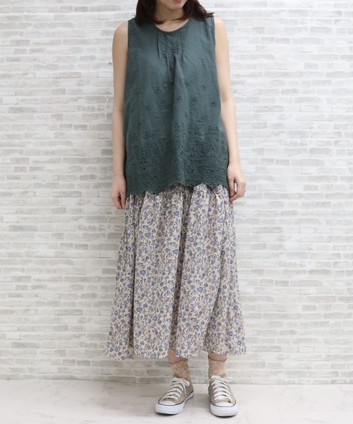 ap retro(アプレトロ)の「カットワーク刺繍ブラウス【ZOZO限定アイテム】(シャツ/ブラウス・レディース・ブラック/グレー/ピンク/アイボリー/グリーン・FREE)」の16枚目の写真