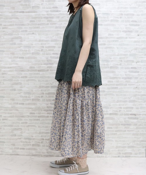 ap retro(アプレトロ)の「カットワーク刺繍ブラウス【ZOZO限定アイテム】(シャツ/ブラウス・レディース・ブラック/グレー/ピンク/アイボリー/グリーン・FREE)」の17枚目の写真