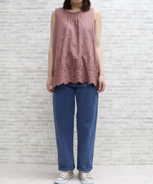 ap retro(アプレトロ)の「カットワーク刺繍ブラウス【ZOZO限定アイテム】(シャツ/ブラウス・レディース・ブラック/グレー/ピンク/アイボリー/グリーン・FREE)」の19枚目の写真