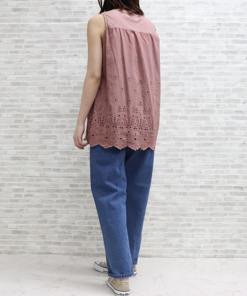 ap retro(アプレトロ)の「カットワーク刺繍ブラウス【ZOZO限定アイテム】(シャツ/ブラウス・レディース・ブラック/グレー/ピンク/アイボリー/グリーン・FREE)」の21枚目の写真