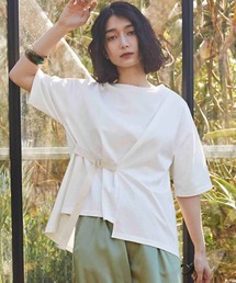 ＭＥＤＥ１９Ｆ　ベルテッドアシメタックＴシャツ