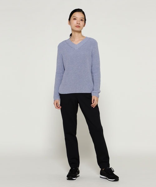 SUNSPEL（サンスペル）の「SUNSPEL / WOMEN’S HALF CARDIGAN COTTON V NECK JU（ニット/セーター・レディース・ダークグリーン/ブルー・2）」の7枚目の写真