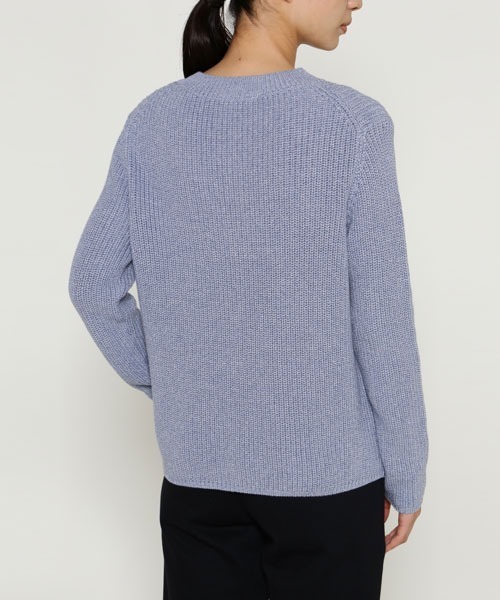 SUNSPEL（サンスペル）の「SUNSPEL / WOMEN’S HALF CARDIGAN COTTON V NECK JU（ニット/セーター・レディース・ダークグリーン/ブルー・2）」の8枚目の写真