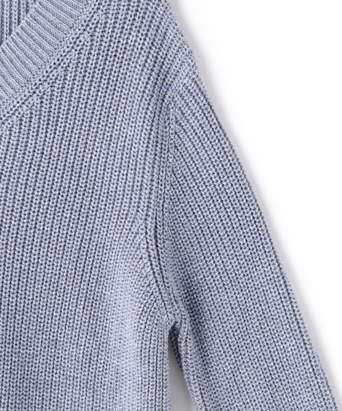 SUNSPEL（サンスペル）の「SUNSPEL / WOMEN’S HALF CARDIGAN COTTON V NECK JU（ニット/セーター・レディース・ダークグリーン/ブルー・2）」の14枚目の写真