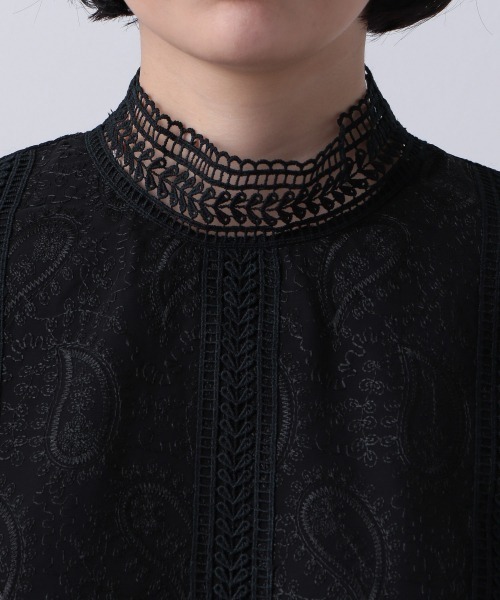 PAGEBOY（ページボーイ）の「ペイズリーレースロングスリーブブラウス（シャツ/ブラウス・レディース・オフホワイト/ブラック/モカ・FREE）」の11枚目の写真