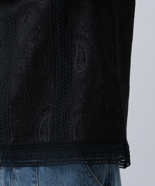 PAGEBOY（ページボーイ）の「ペイズリーレースロングスリーブブラウス（シャツ/ブラウス・レディース・オフホワイト/ブラック/モカ・FREE）」の13枚目の写真