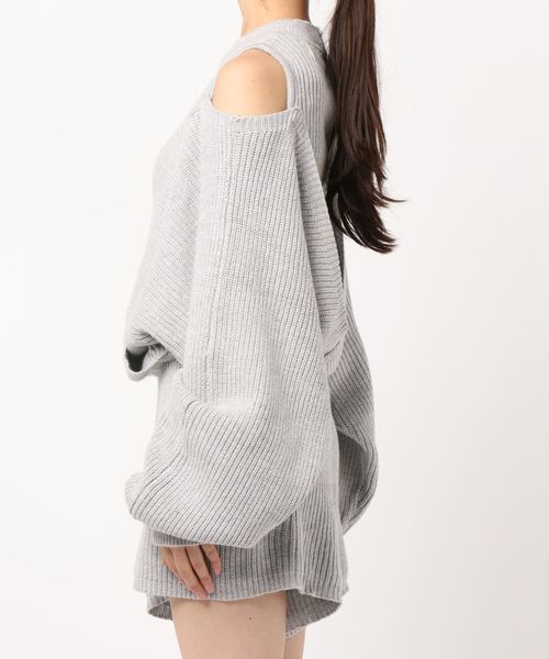 ENVYM（アンビー）の「カシュクールニットオールインワン